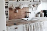 29 white shabby chic kitchen decor with rustic touches