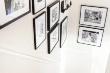 a lovely family photo gallery wall