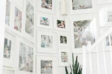 a lovely gallery wall with IKEA ribba frames