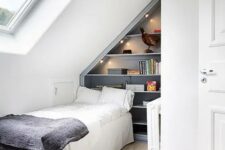 a practical attic bedroom design