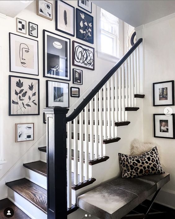 100 Stairway Gallery Wall Ideas To Get You Inspired - Shelterness