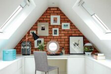 a practical attic home office design
