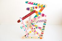 DIY popsicle stick sculptures for kids