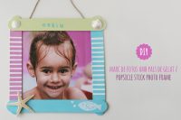DIY popsicle stick photo frame