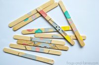 DIY popsicle stick puzzle
