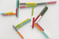 DIY popsicle sticks magnets