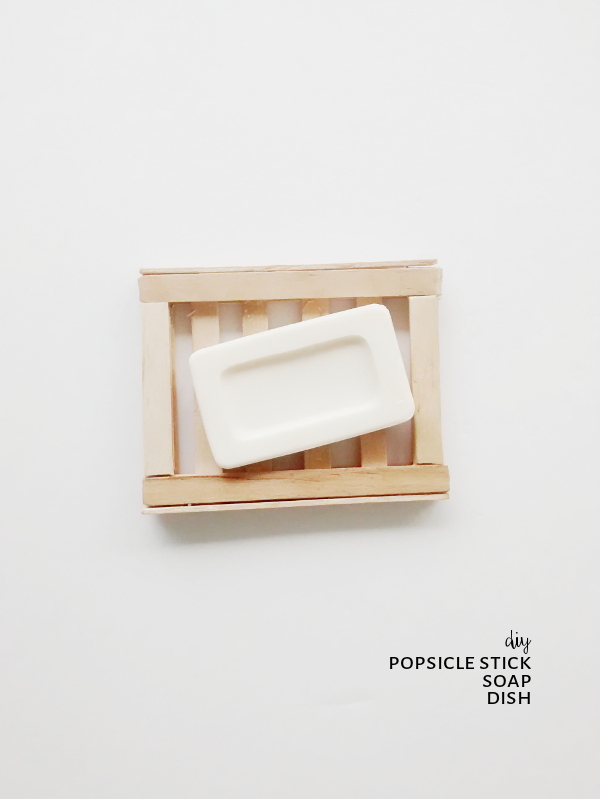 DIY popsicle stick soap dish (via exodustreasures)