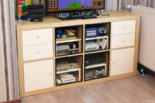 A Hack to turn IKEA Kallax unit into a retro gaming cabinet