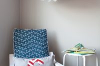 DIY nautical cover for IKEA Poang chair