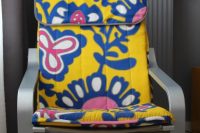 DIY bold summer cover for IKEA Poang chair