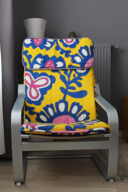 DIY bold summer cover for IKEA Poang chair (via https:)