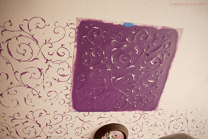 How to stencil your ceiling with cutting edge (via kristendukephotography)