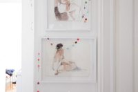DIY floating frame with white edging