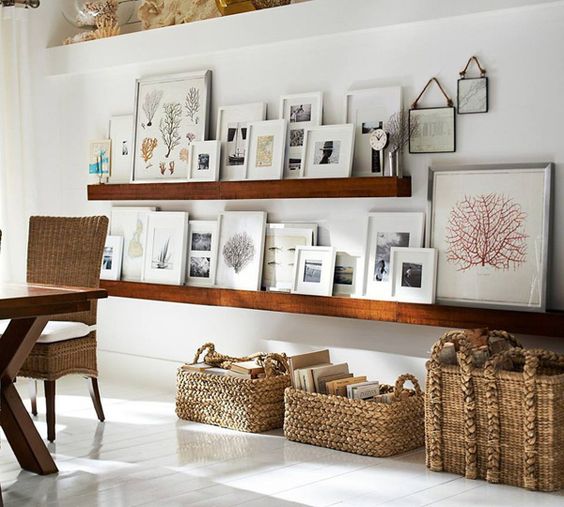 28 Ideas To Create A Photo Gallery Wall On Ledges Shelterness