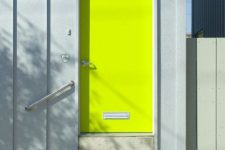 06 neon yellow simple modern door