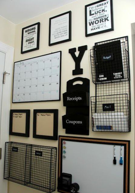 wire compartments and a magnet board