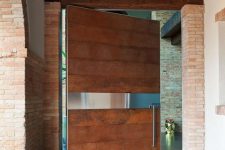 15 modern wooden oversized pivot door