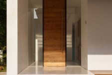 19 modern wooden entry door with wide sidelights