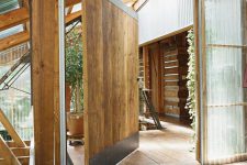 19 reclaimed wood pivot front door