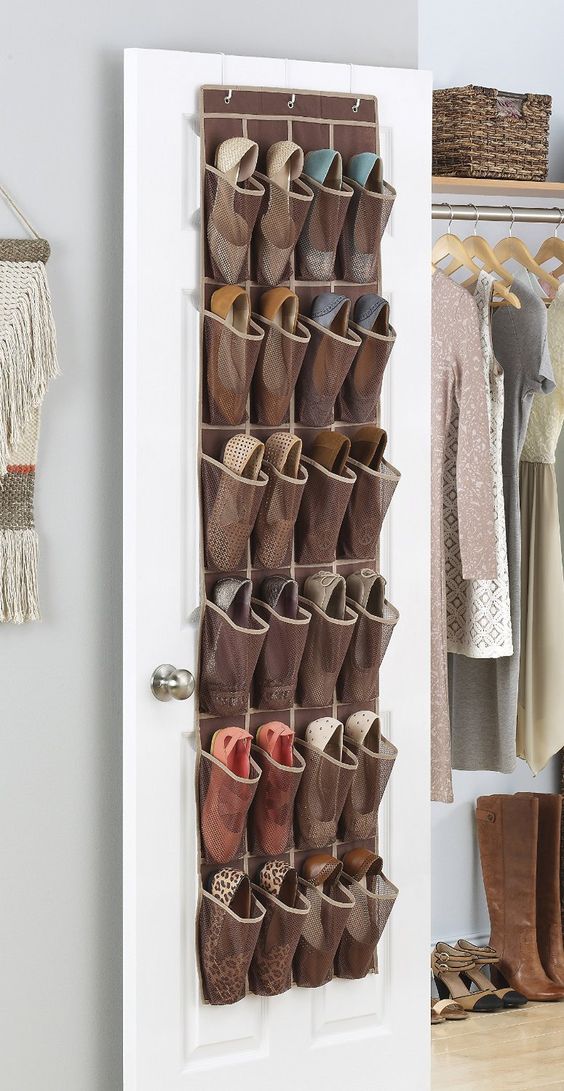 hanging pockets are ideal for any dead space or small nook, and you can even hang them on a door