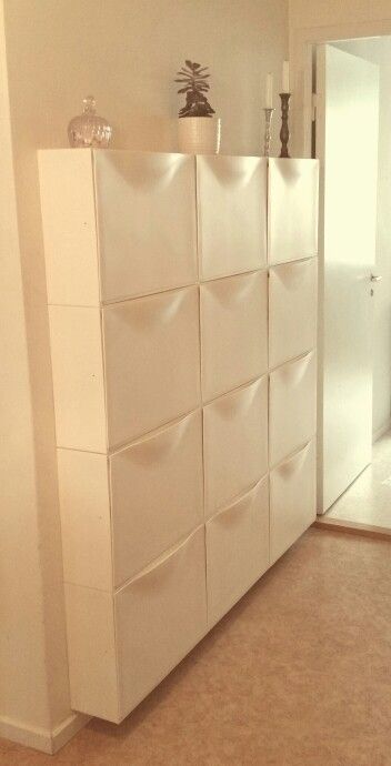IKEA Trones wall storage for decluttering the closet