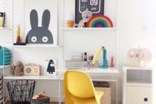 05 modern study space with colorful accessories and touches