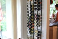 06 metal wine shelf with bottles to hang in the dining area