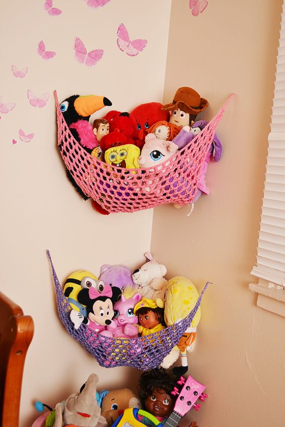 crochet hammocks for storing toys