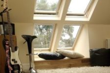 09 modern and laconic seating area by the attic window