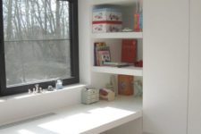 10 minimal clean built-in desk and shelves to unclutter the space