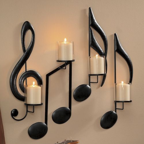 note wall-mounted candle holder