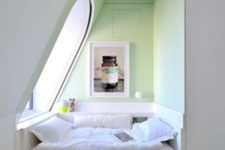 11 tiny reading nook in the niche by the attic window