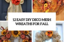 12 easy diy deco mesh wreaths for fall cover