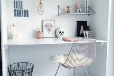 13 cute study space with a Scandinavian flavor