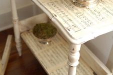 13 note sheets side table