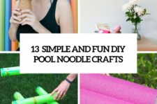 13 simple and funny diy pool noodle crafts cover