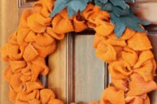 14 deco mesh pumpkin wreath to make