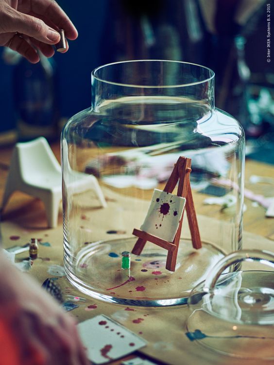 20 miniature decoration inside a jar