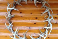 deer antler fall wreath