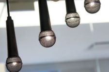 22 microphone chandelier for those who love singing