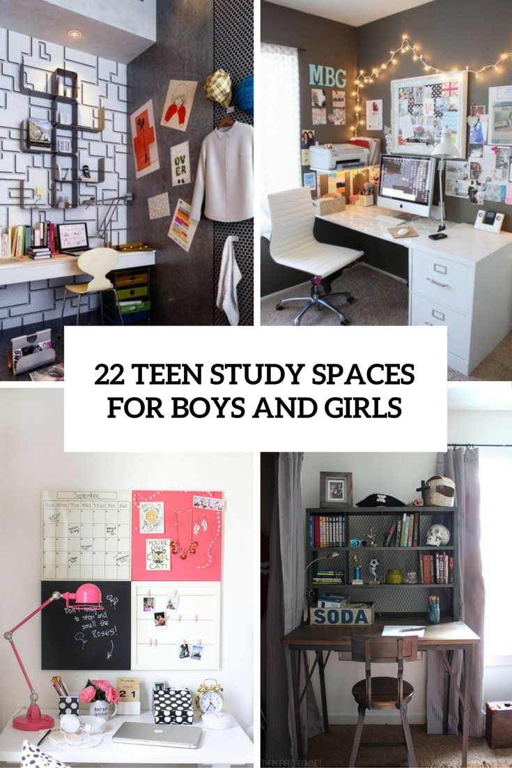 teen study spaces for boys and girls cover