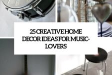 25 creative home decor ideas for music-lovers cover