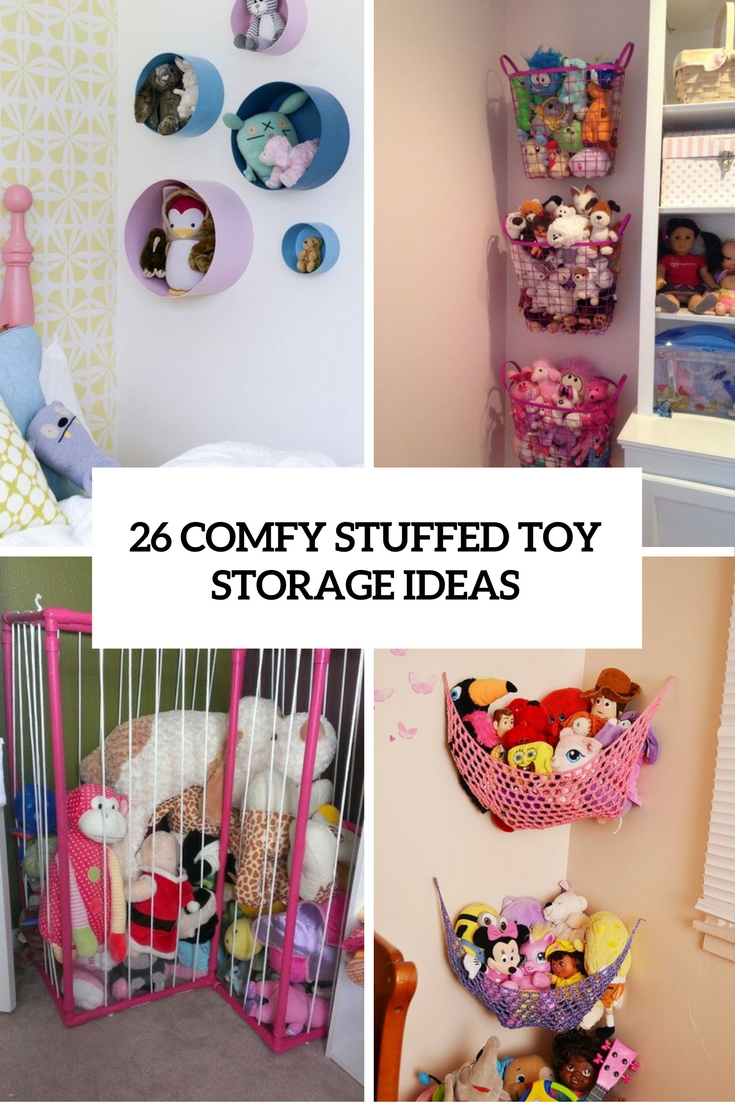 comfy stuffed toy storage ideas cover