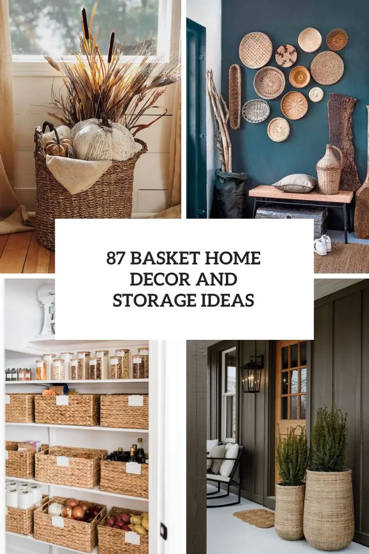 basket home decor and storage ideas cover
