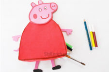 DIY Peppa Pig pencil pouch