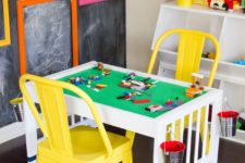 DIY Lego table from IKEA Gulliver changing table