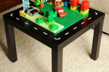 DIY LEgo car table from IKEA Lack