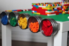 ultimate DIY Lego table with magnet holders from IKEA Lack