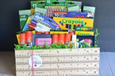 DIY back to school teacher gift in a ruler box