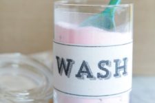 DIY laundry soap with lavender